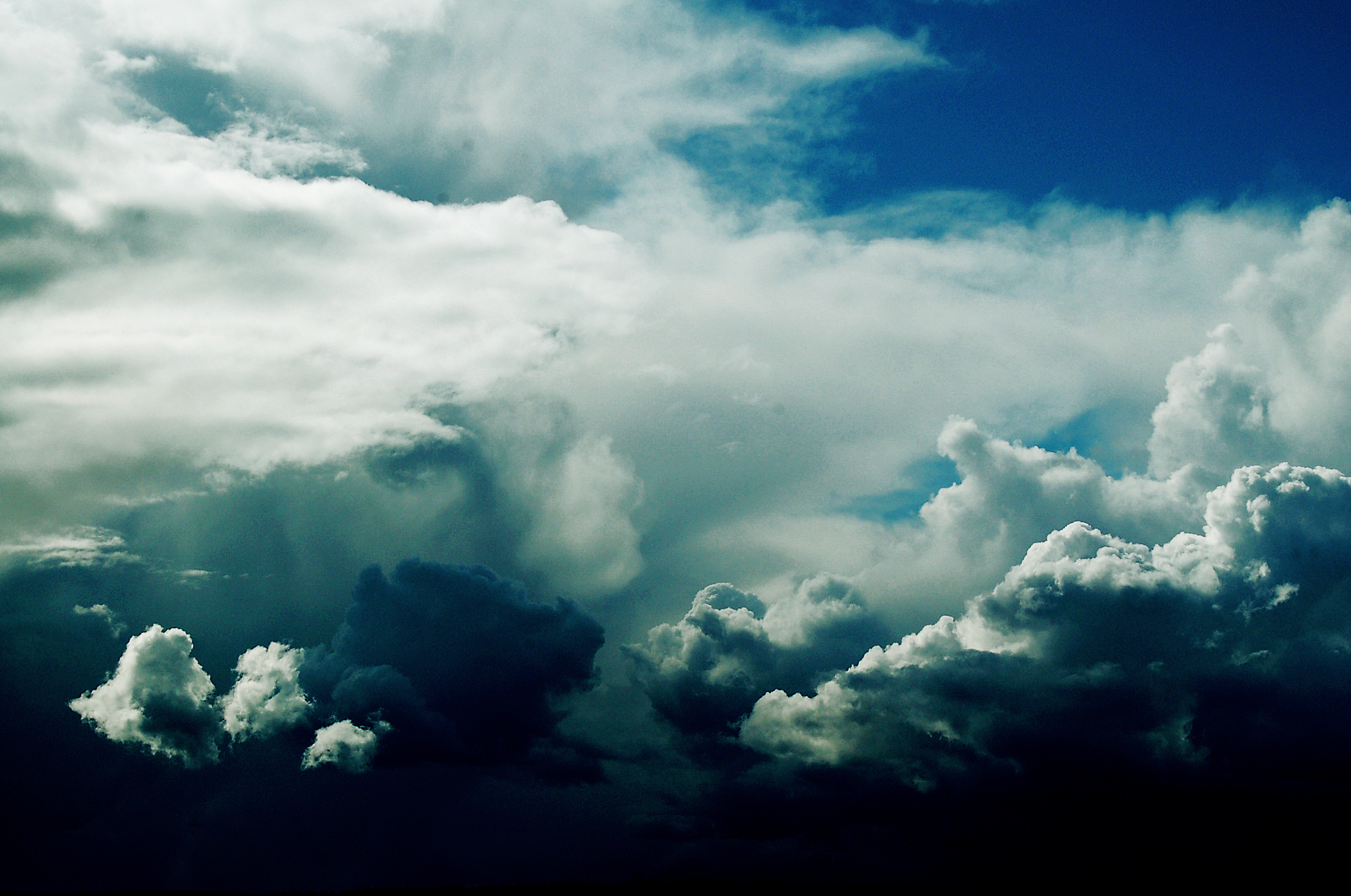 Dramatic storm clouds