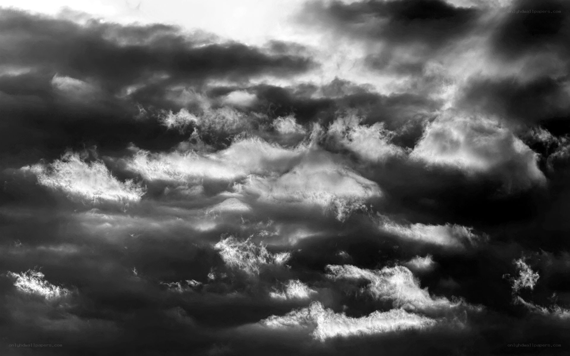 dramatic storm clouds