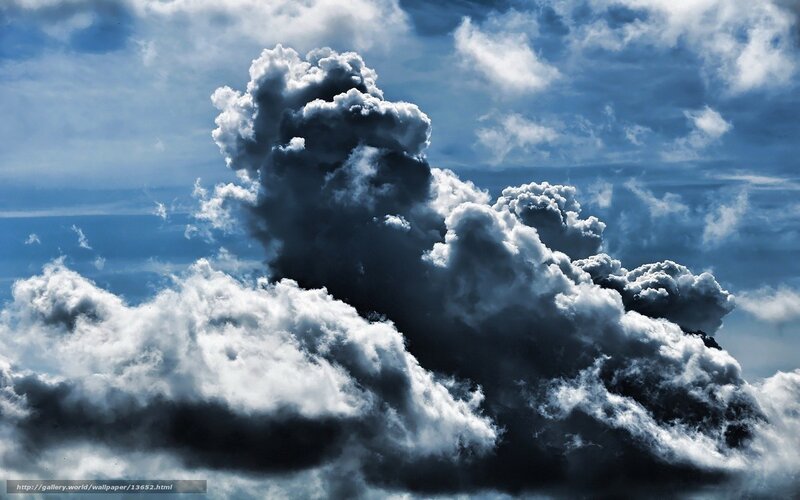 Dramatic storm clouds