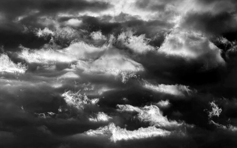 Dramatic storm clouds