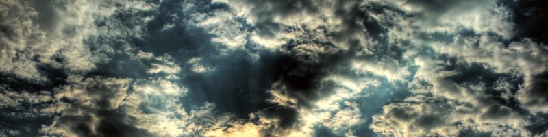 dramatic storm clouds