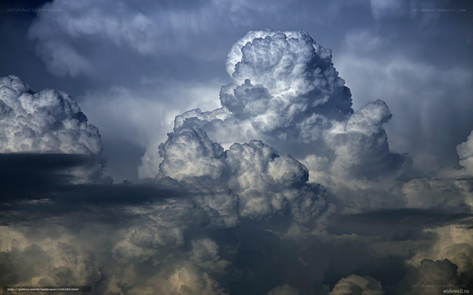Dramatic storm clouds