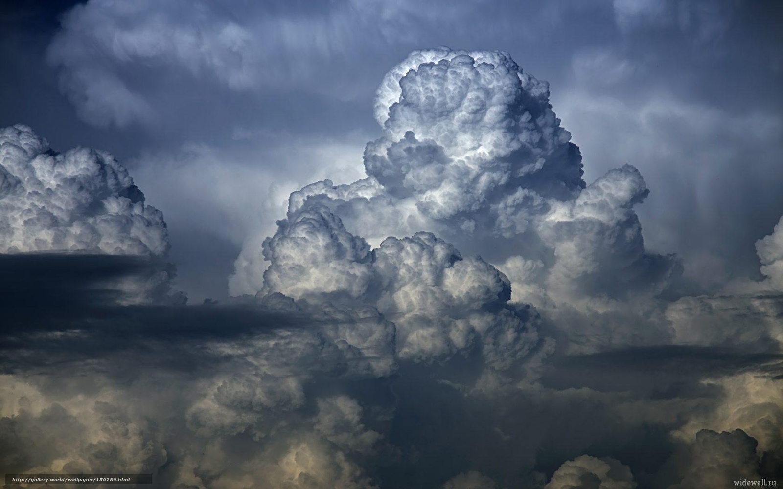 Dramatic storm clouds