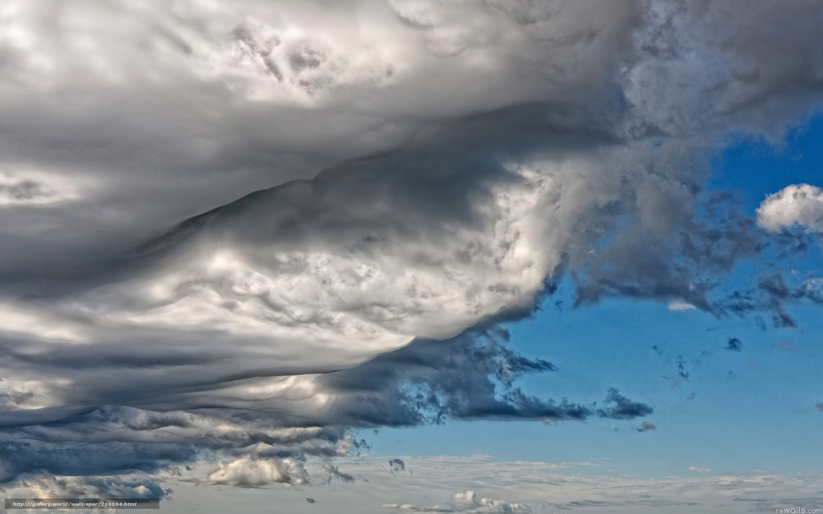 Dramatic storm clouds