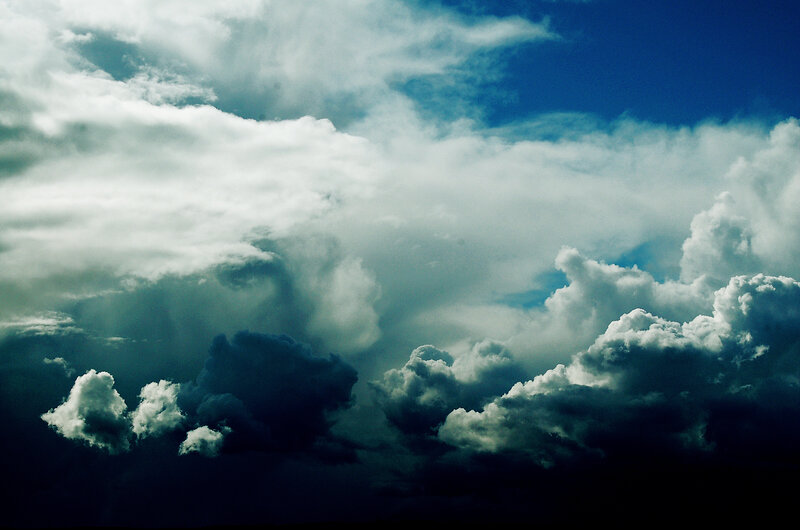 Dramatic Storm Clouds — Blue, Photograph