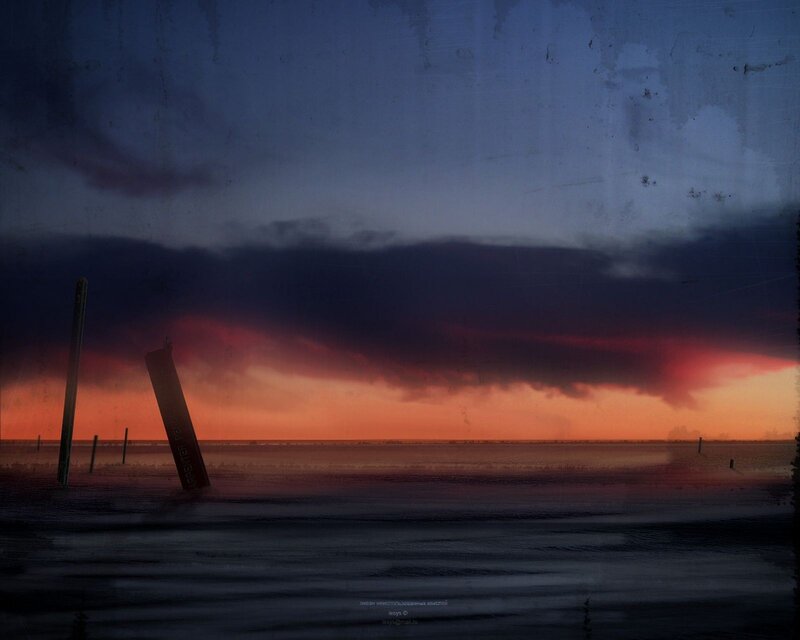 Dramatic storm over water