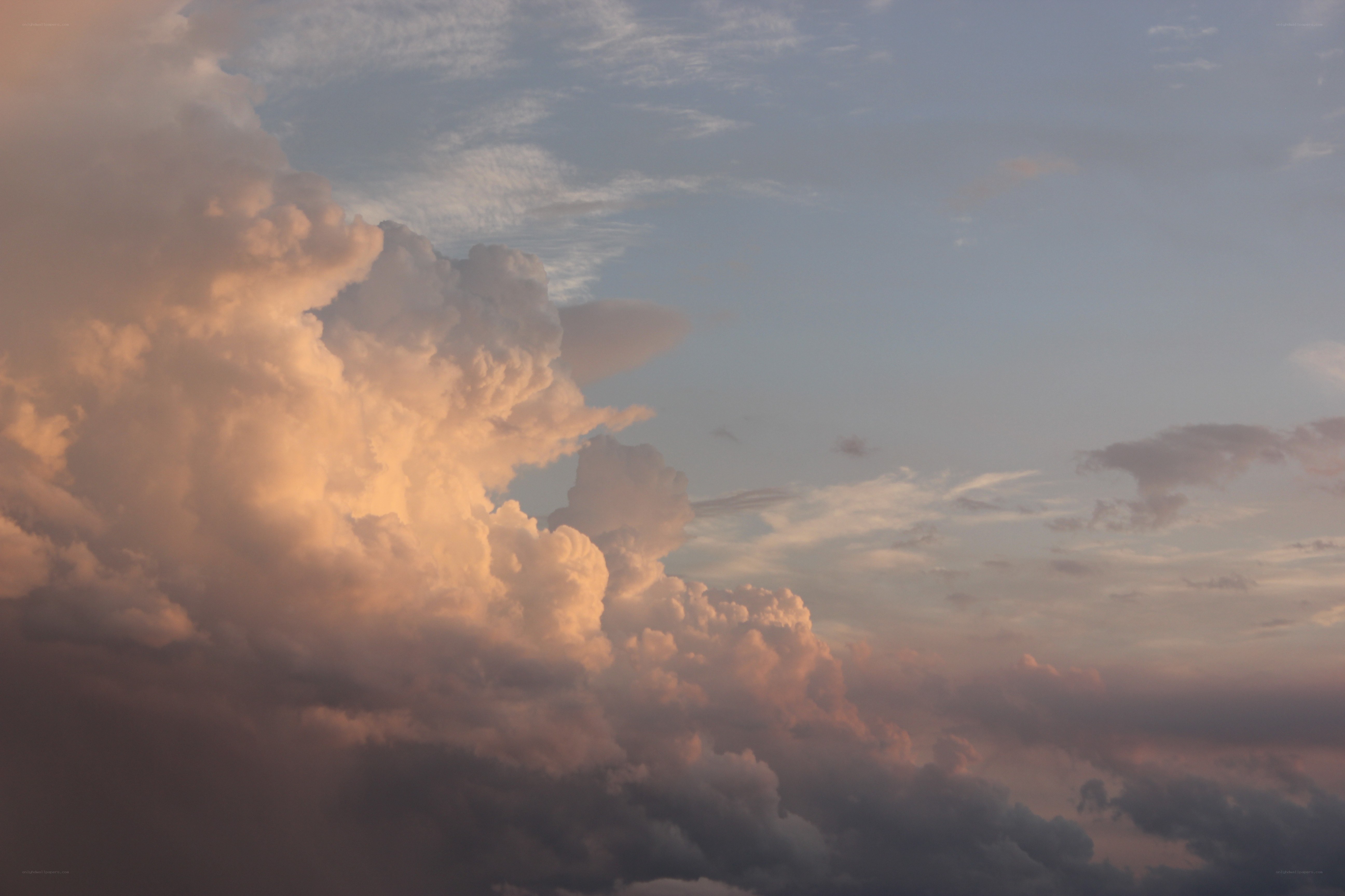 dramatic sunset clouds