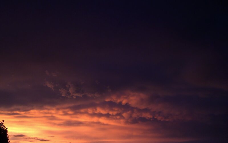 dramatic sunset clouds