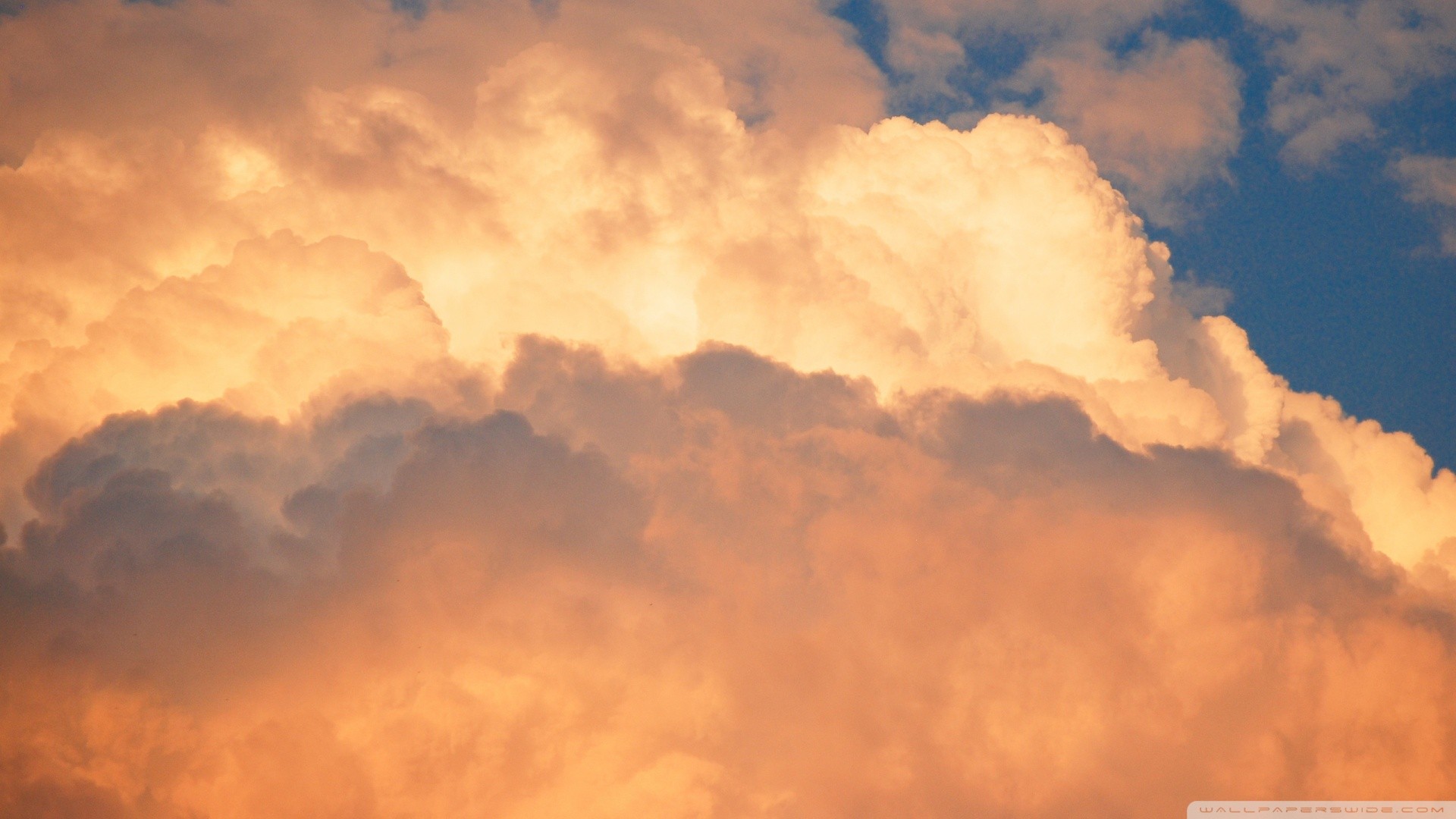 dramatic sunset clouds