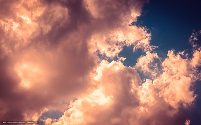 dramatic sunset clouds