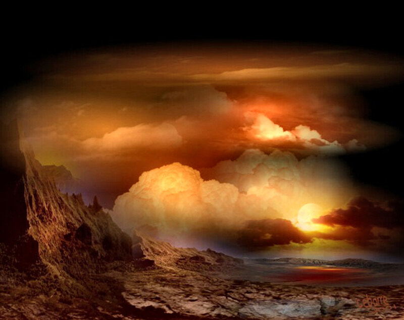 Dramatic Sunset Landscape