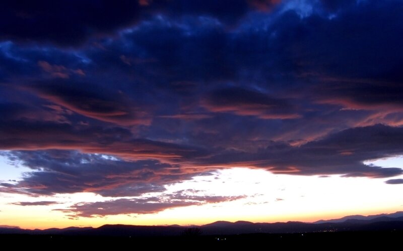 Dramatic Sunset Sky — Purple