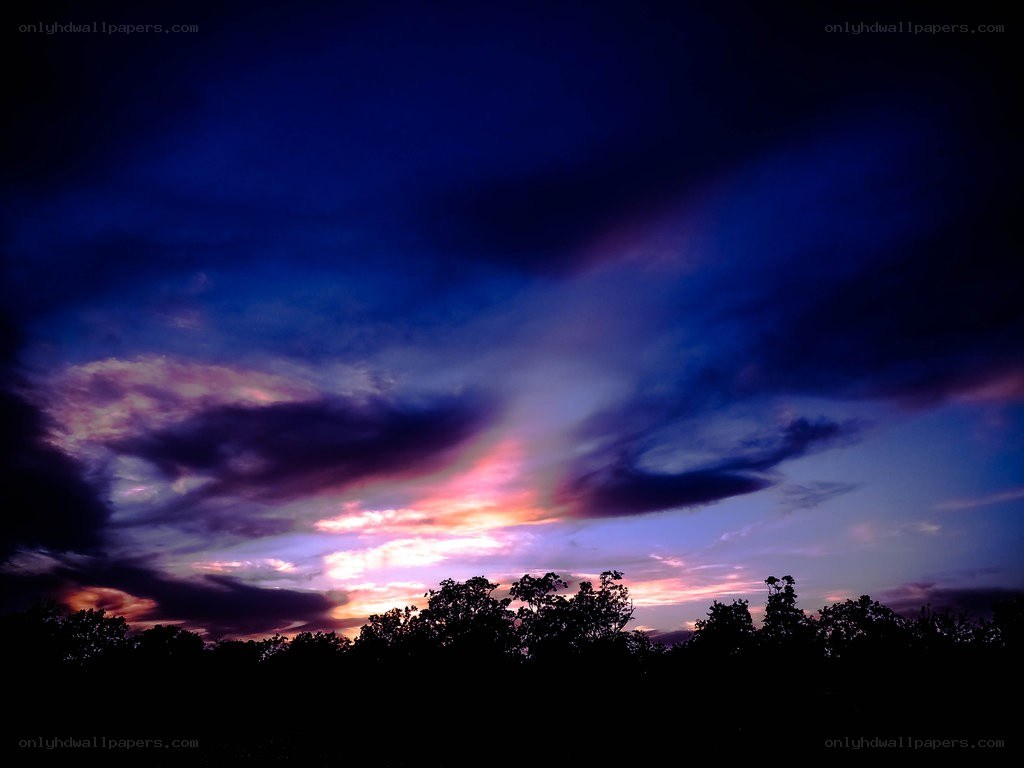 dramatic twilight sky