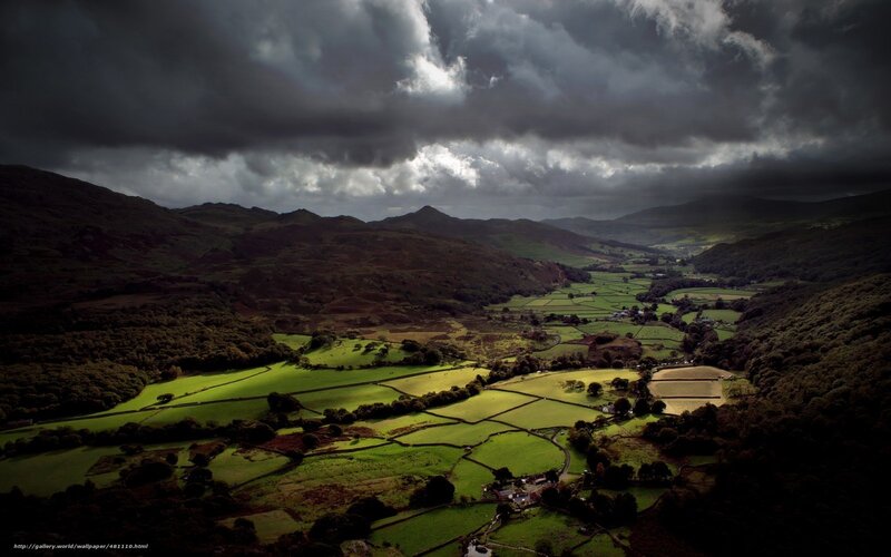 dramatic valley landscape