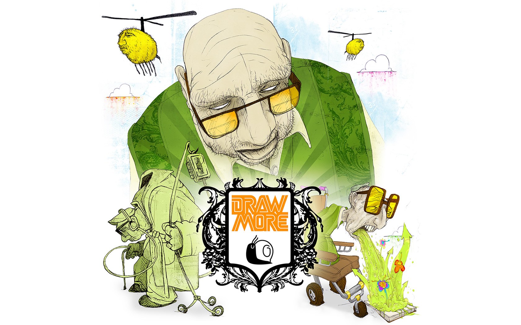 Draw More logo illustration