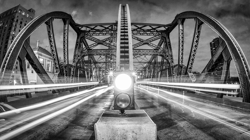 Drawbridge at Night — Black