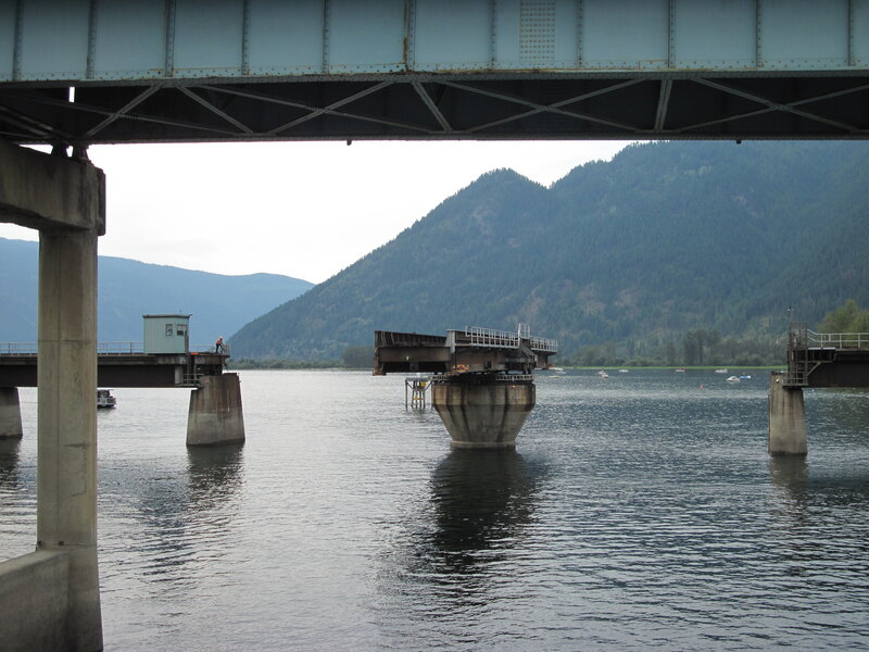 Drawbridge over River