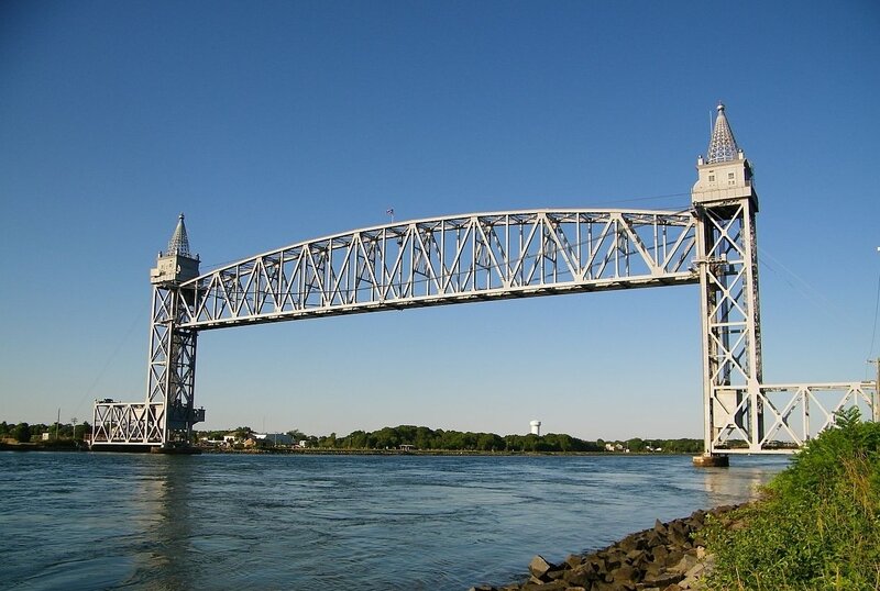 Drawbridge over Water — Blue