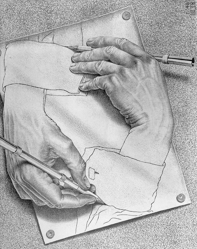 Drawing hands drawing hands