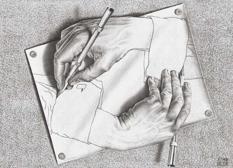 Drawing hands drawing