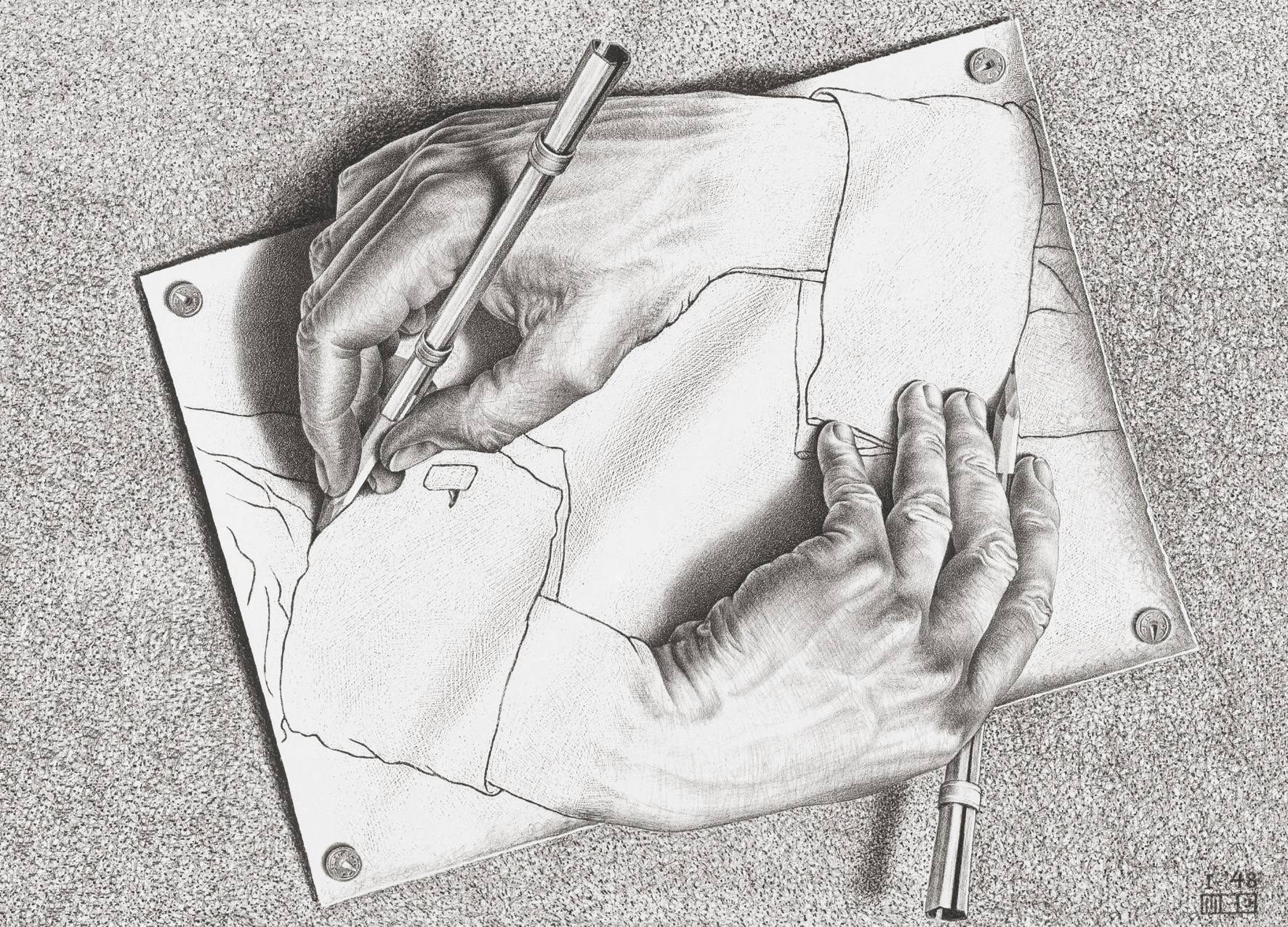Drawing hands drawing