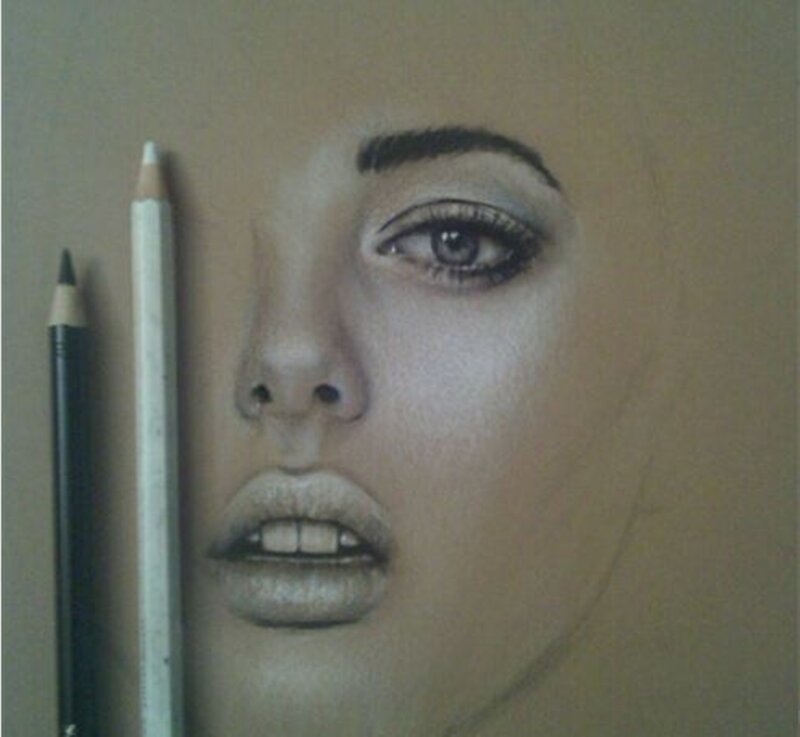 Drawing of a Woman's Face