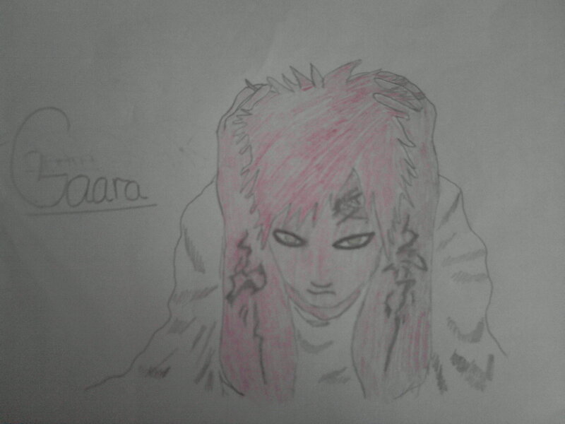 drawing of gaara