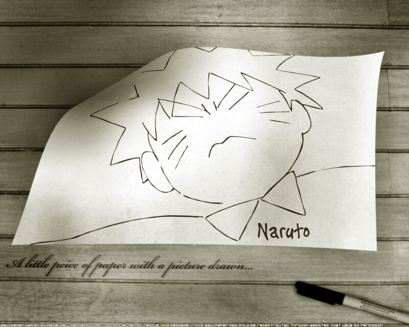 Drawing of Naruto