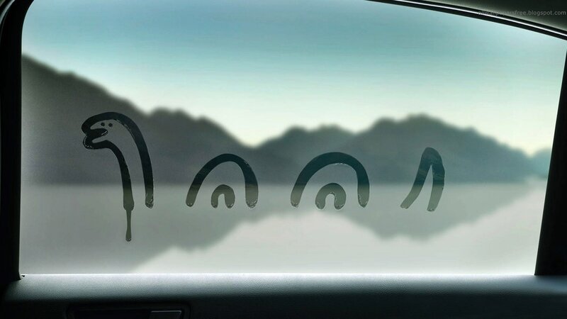 Drawings on Car Window