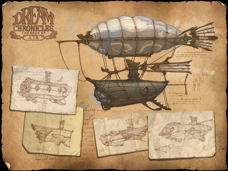 Dream Chronicles airship concept art