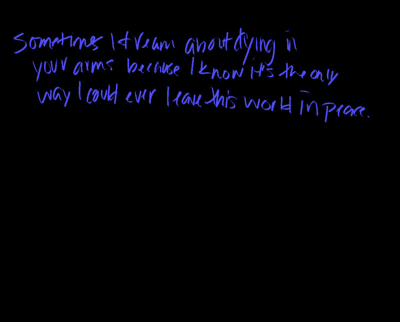 dream of dying in arms