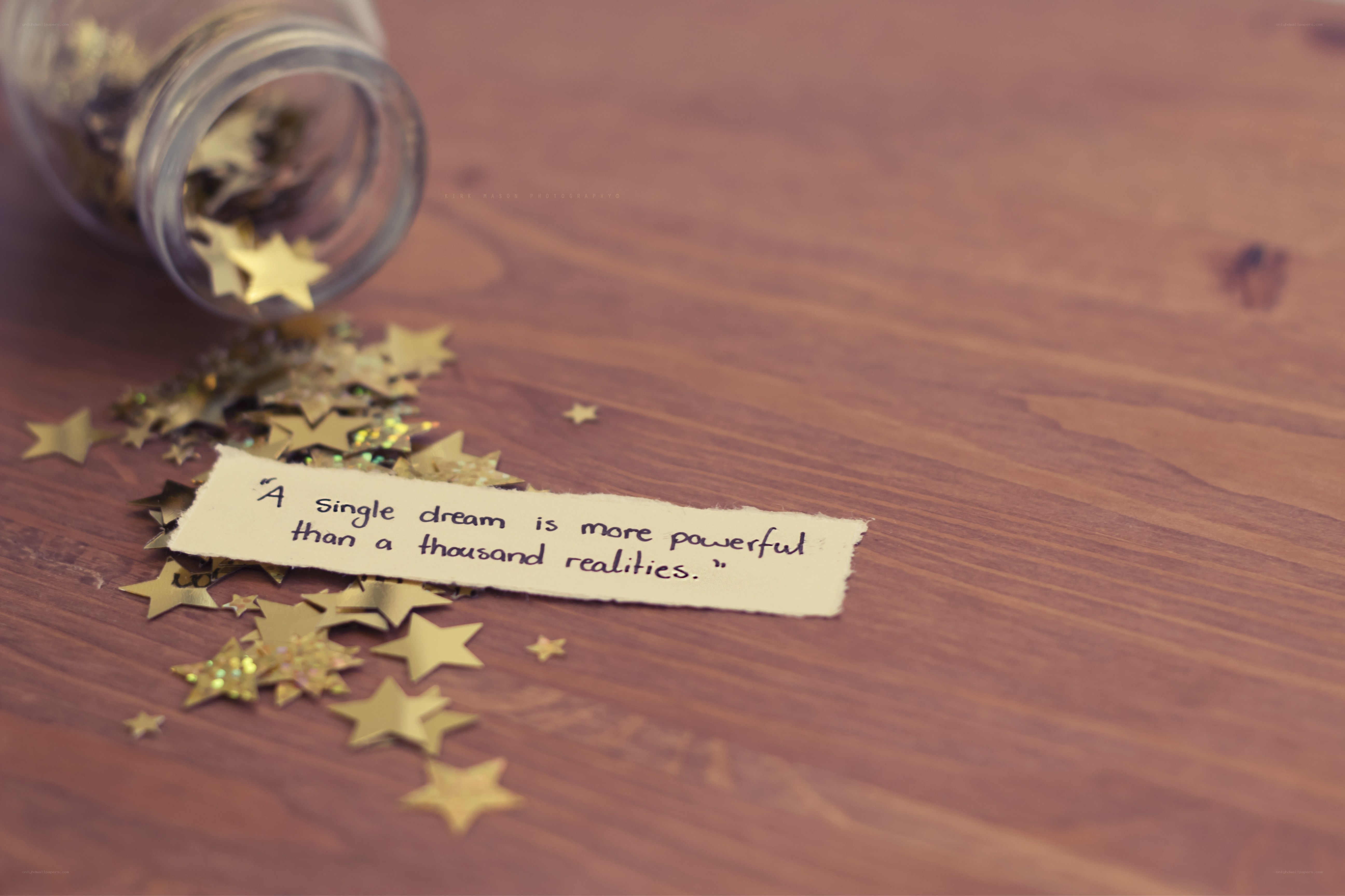 Dream quote with stars