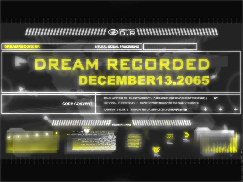 Dream recording interface
