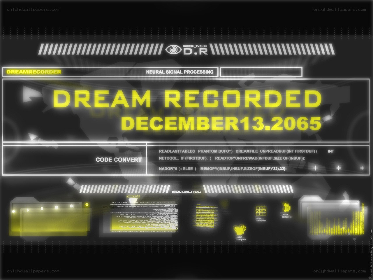 Dream recording interface