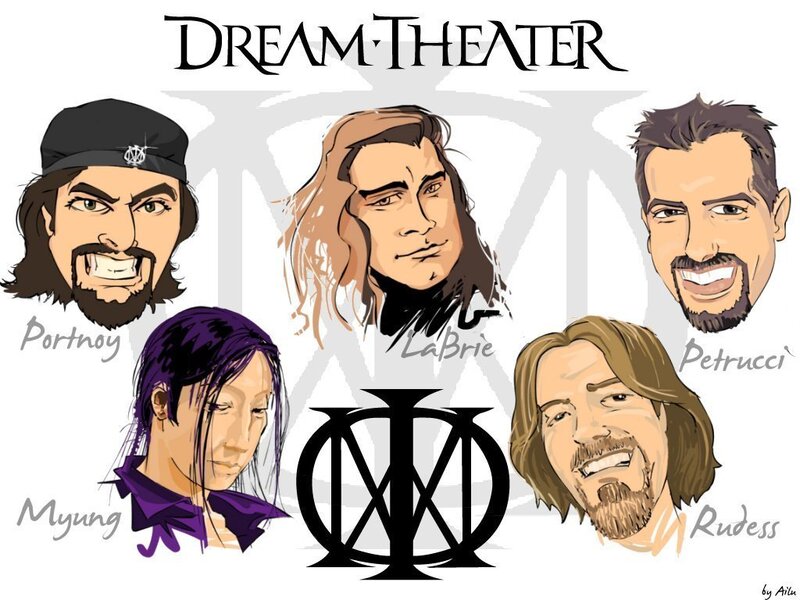 Dream Theater band caricatures