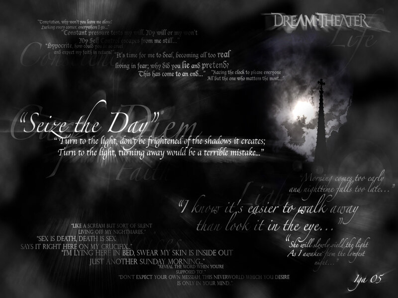 Dream Theater lyrics collage