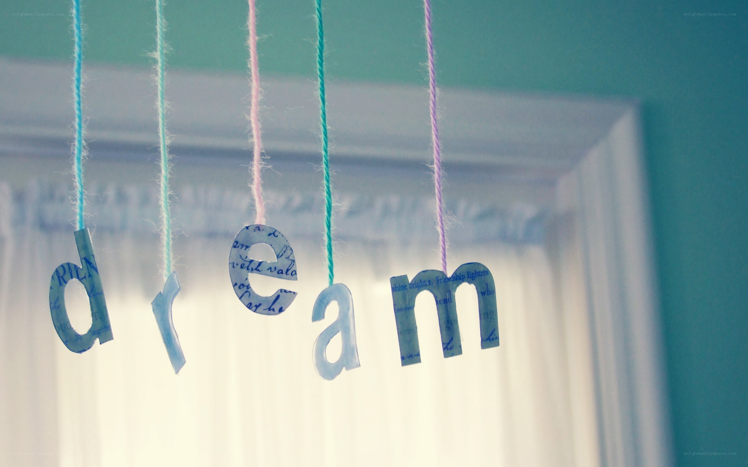 Dream word hanging decoration