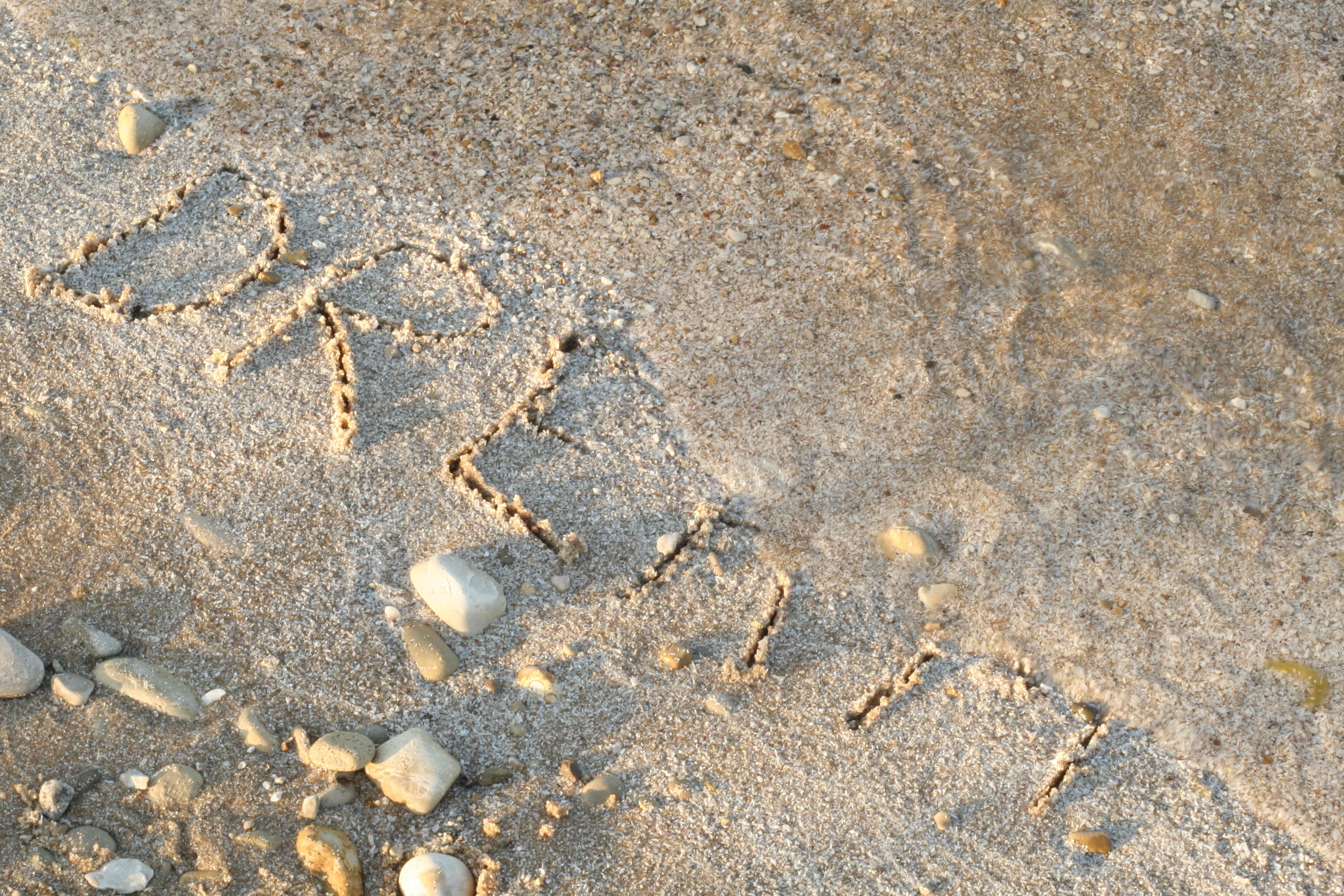 Dream written in the sand