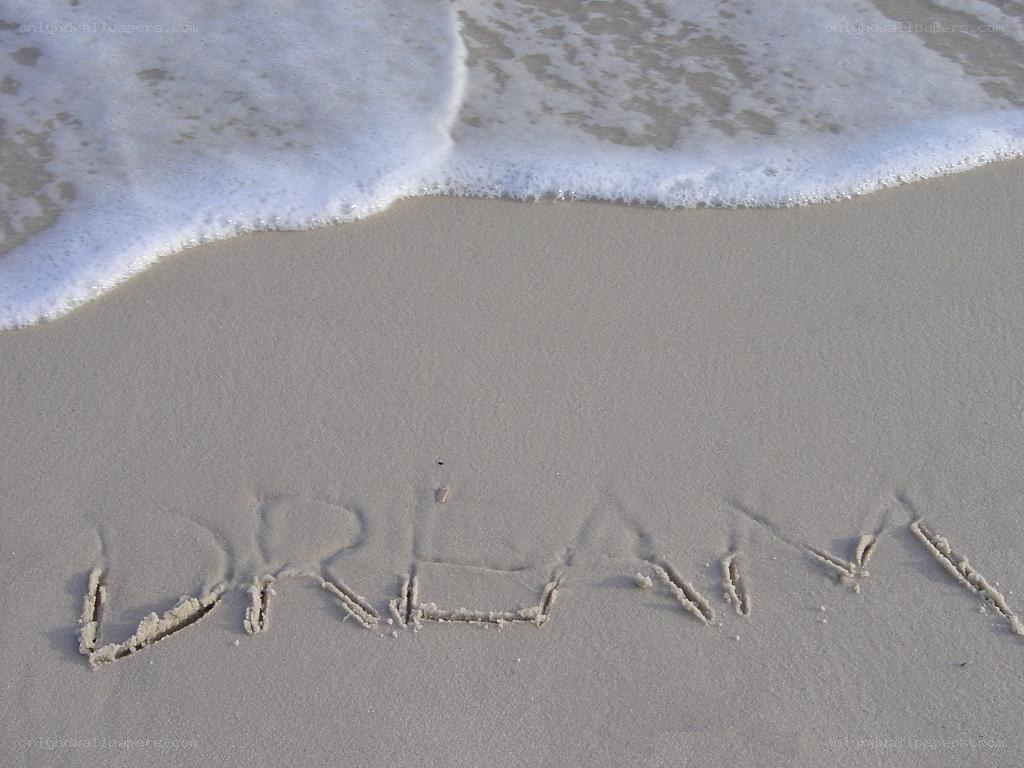 Dream written in the sand