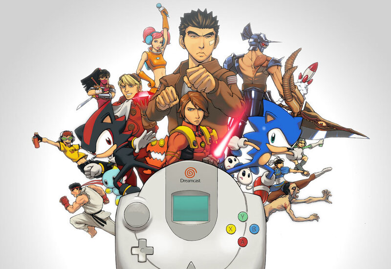 Dreamcast game characters collage