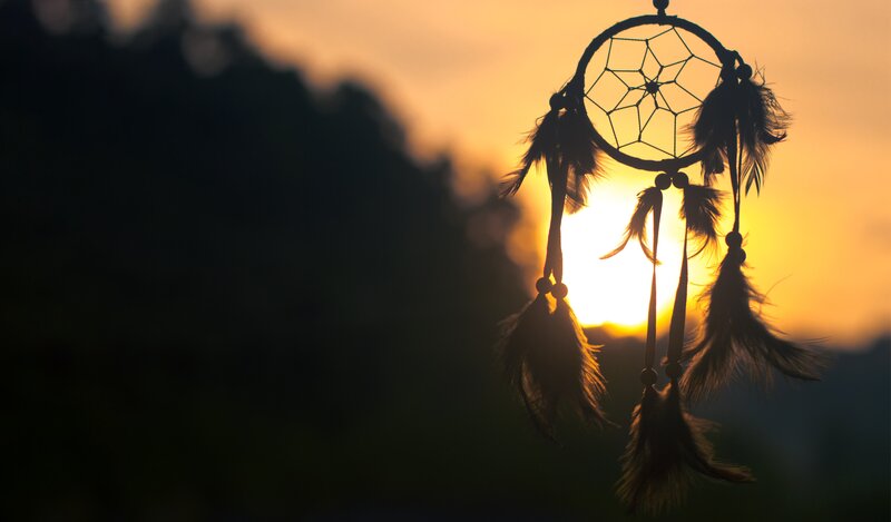 Dreamcatcher at Sunset — Orange