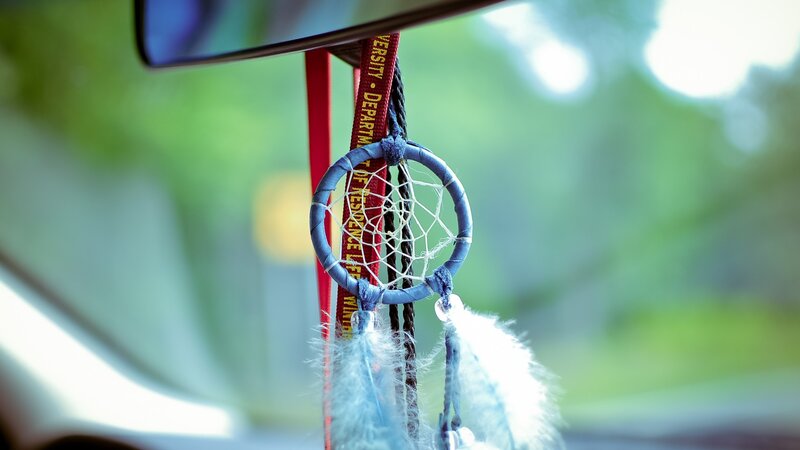 Dreamcatcher Hanging from Mirror