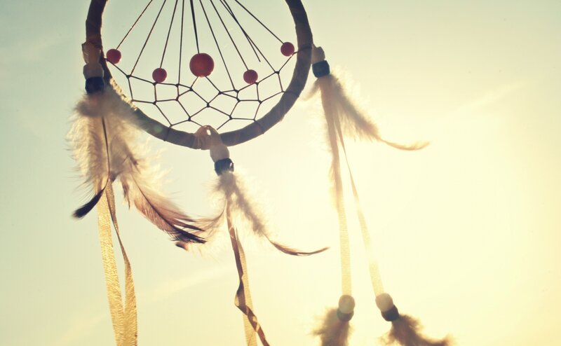dreamcatcher in sunlight
