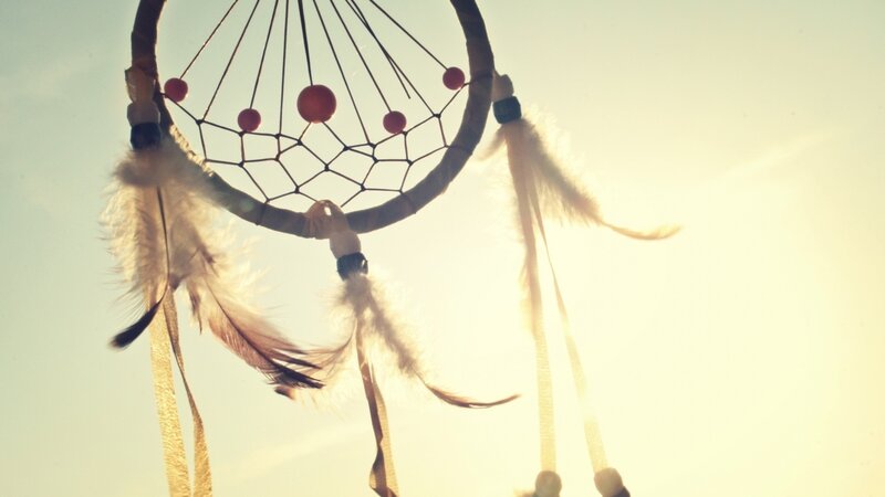 dreamcatcher in sunlight