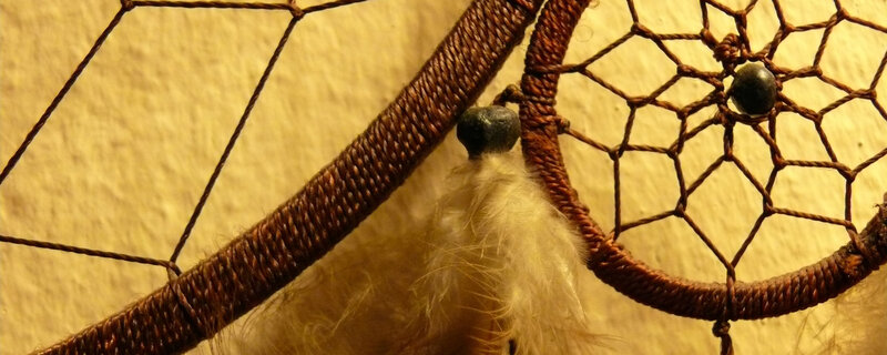 dreamcatcher with feathers