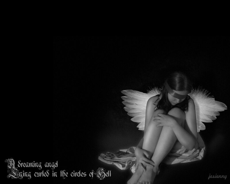dreaming angel in hell
