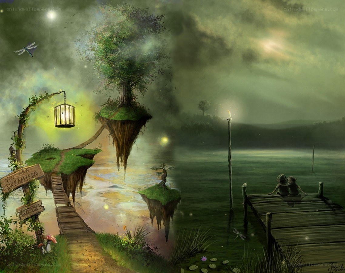 Dreaming on a floating island