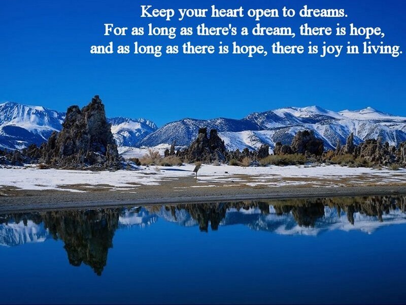 Dreams and hope in nature