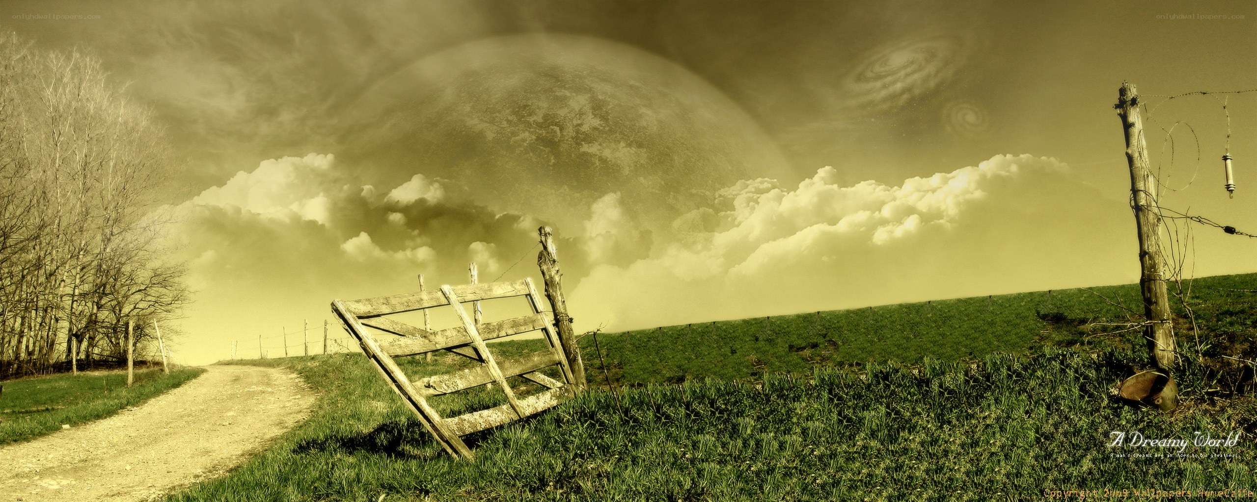 Dreamy alien landscape