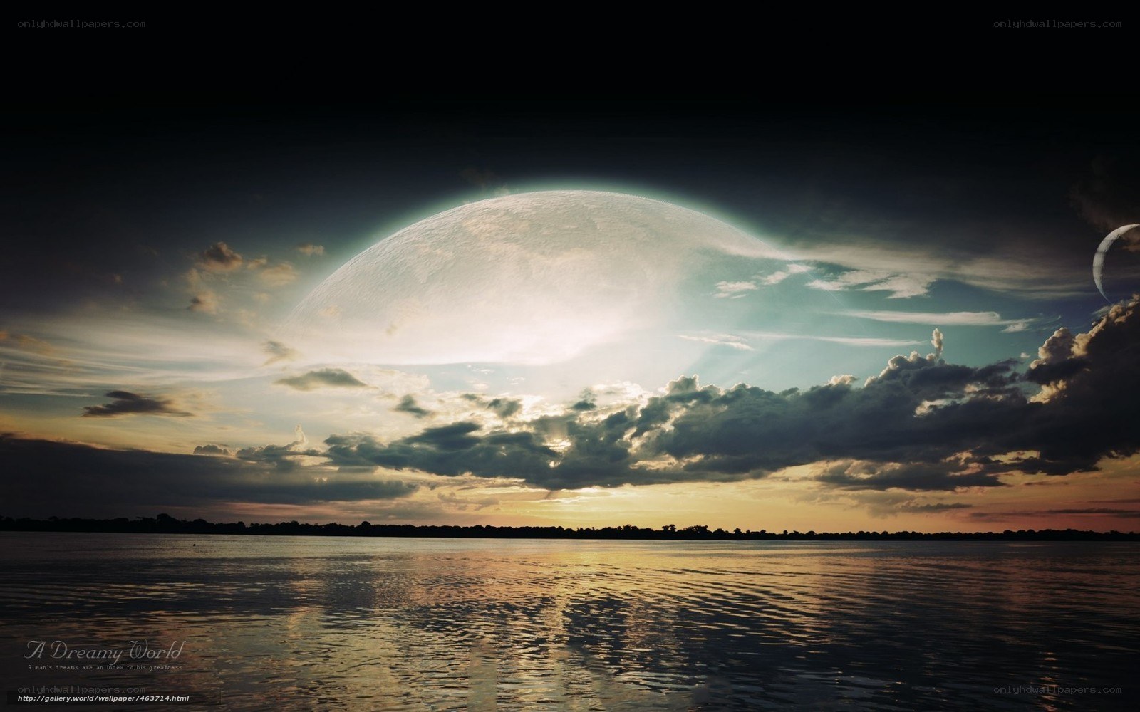 Dreamy alien landscape